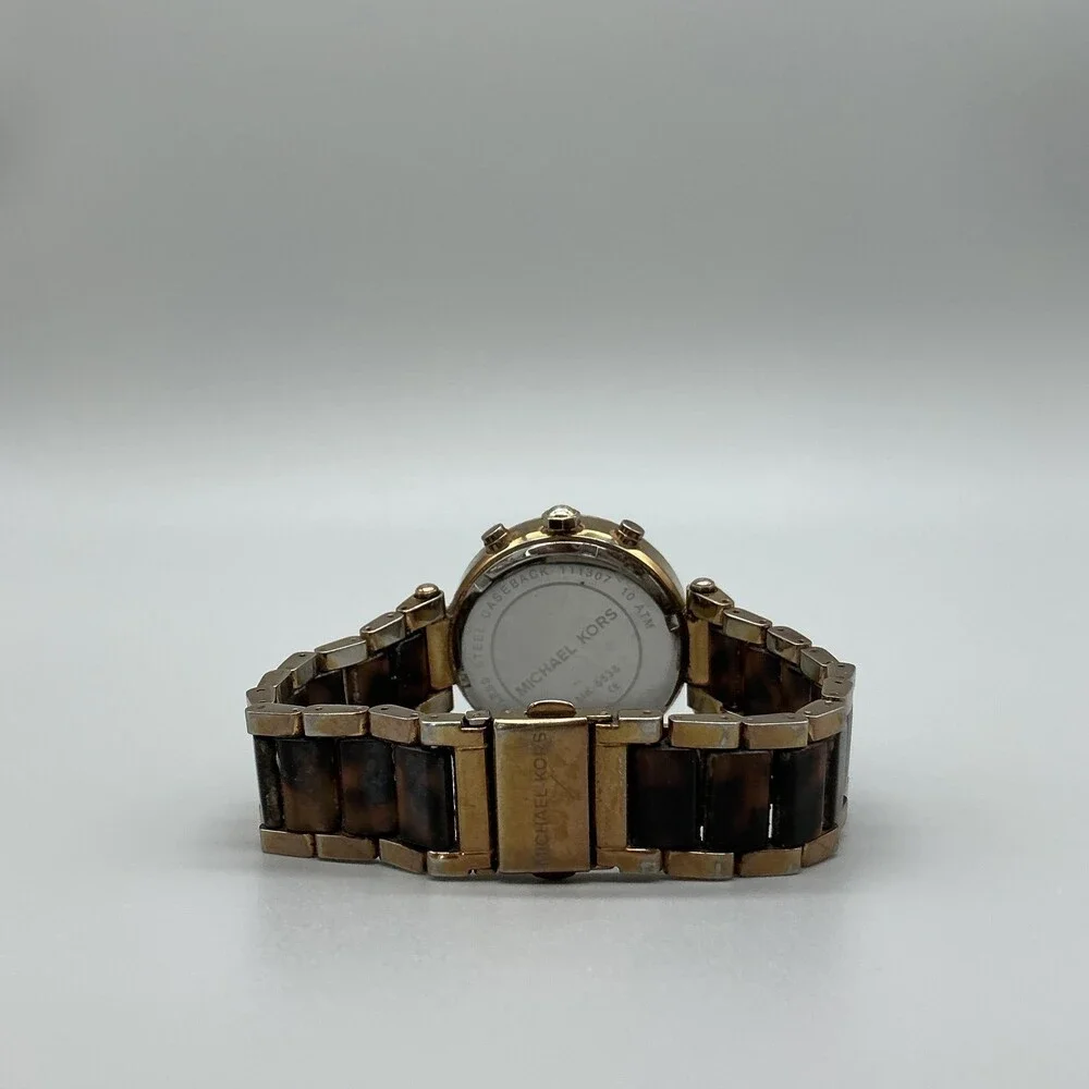 Michael Kors MK-5538 Womens Watch 39mm Rose Gold Tone New Battery 7.75
